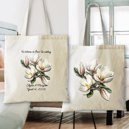 結婚の歓迎バッグ南マグノリア花 トートバッグ