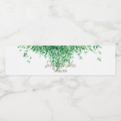 結婚の水の色縁ど緑 ペットボトルラベル (シングルラベル)