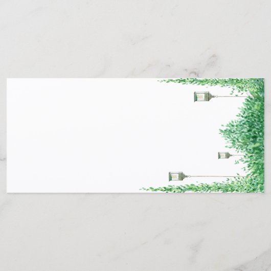 結婚の水の色縁ど緑 メニュー (裏面)