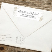 結婚の水エレガント色フローラセージ緑 ラベル