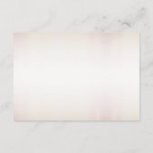 結婚の水彩房保桃色エレガント花 エンクロージャーカード (裏面)