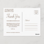 結婚の水彩林感謝してい地 ポストカード (裏面)