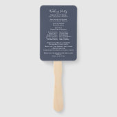 結婚の水彩緑化結婚式 プログラム ハンドファン (裏面)