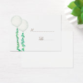 結婚の水彩風船プロファイルカード (デスク)