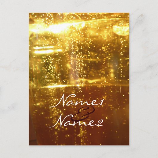 結婚の泡状はがきテンプレート ポストカード (正面)