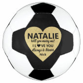 結婚の申し込みがあったら結婚してくれ サッカーボール (正面)