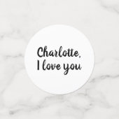 結婚の申し込みカスタムを私と結婚するか コンフェッティ (スモール正面)