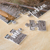 結婚の申し込み私のスクリプユニークト&写真と結婚 ジグソーパズル (側面)