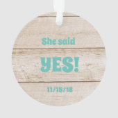 結婚の申し込み – 私と結婚してくれるか?オーナメント オーナメント (裏面)