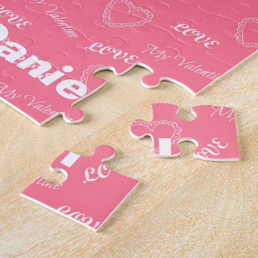 結婚の申パーソナライズされたし出は私と結婚して下さい ジグソーパズル (側面)