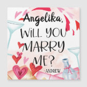 結婚の申出 |私と結婚してくれる？名前をカスタムする (正面)