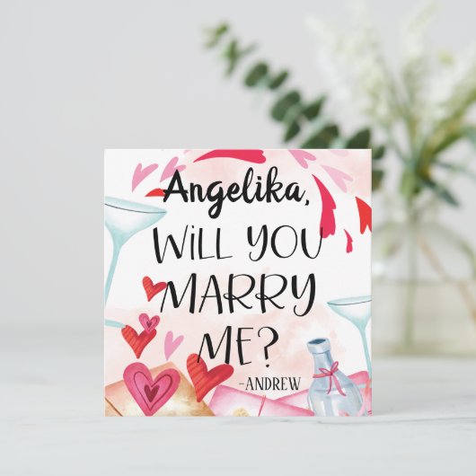 結婚の申出 |私と結婚してくれる?名前をカスタムする (スタンド正面)