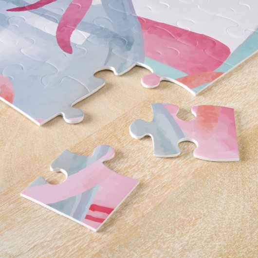 結婚の申出 |私と結婚してくれる?名前をカスタムする ジグソーパズル (側面)