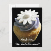 結婚の発表の郵便はがき 案内ポストカード (正面/裏面)