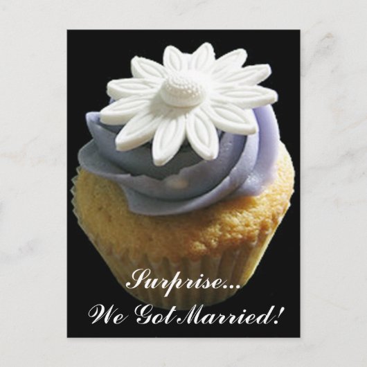 結婚の発表の郵便はがき 案内ポストカード (正面)