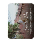 結婚の発表写真Date Magnetを保存 マグネット (縦)