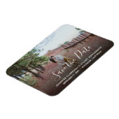 結婚の発表写真Date Magnetを保存 マグネット (左側)