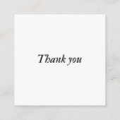 結婚の登録新婚旅行ファンドQrコードギフト エンクロージャーカード (裏面)