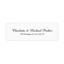 結婚の白黒クリエイティブブラシスクリプトファミリ ラベル