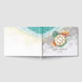 結婚の目的地パスポートコンパス ゲストブック (全面)