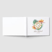 結婚の目的地パスポートコンパス ゲストブック (全面)