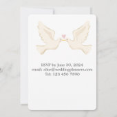 結婚の目的地 – ローマ、イタリア 招待状 (裏面)