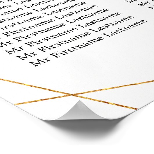 結婚の着座日花パープル幾何学模様8 ポスター (角)