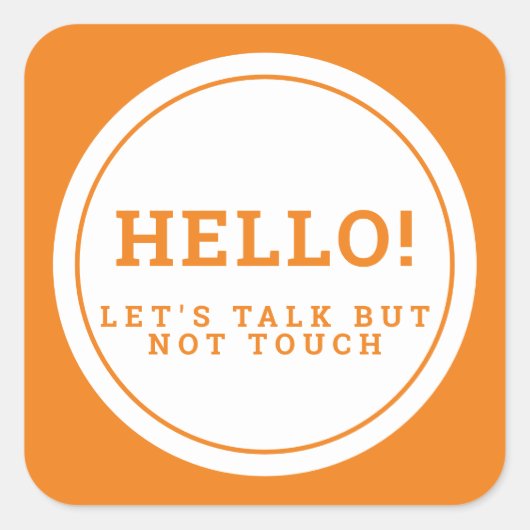 結婚の社交的な客気に琥珀 スクエアシール (正面)