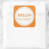 結婚の社交的な客気に琥珀 スクエアシール (バッグ)