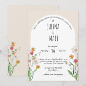 結婚の祝スタイル 招待状 (正面/裏面)