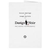 結婚の空白のなカードを保護して下さい (裏面)