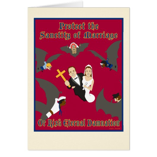 結婚の空白のなカードを保護して下さい (正面)