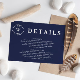 結婚の約束 ウェディングの詳細 エンクロージャーカード