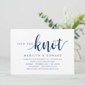 結婚の約束、現代的な結婚後の駆け落ち式招待状 招待状 (スタンド正面)
