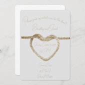 結婚の約束 - 結婚式の招待状 招待状 (正面/裏面)