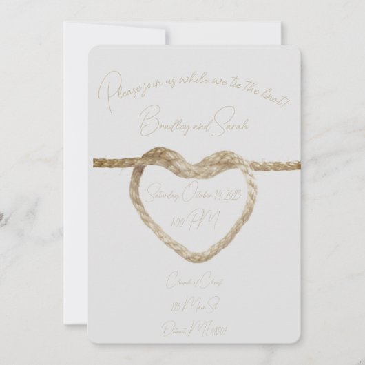 結婚の約束 - 結婚式の招待状 招待状 (正面)