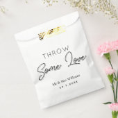 結婚の紙吹雪エレガントとおもしろいお祝いトス フェイバーバッグ (封をした状態)