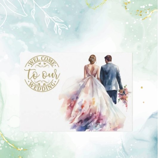 結婚の素朴クラシックフローラ エンクロージャーカード