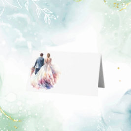 結婚の素朴クラシックフローラ プレイスカード