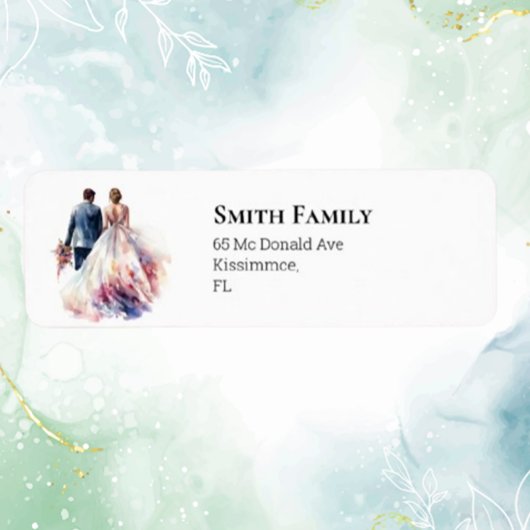 結婚の素朴クラシックフローラ ラベル