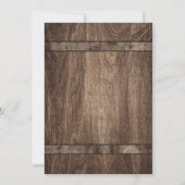 結婚の素朴ラブサインランタン&ストリングライト 招待状 (裏面)