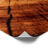 結婚の素朴ヴィンテージ木材が我々の手に結婚入る ポスター (角)