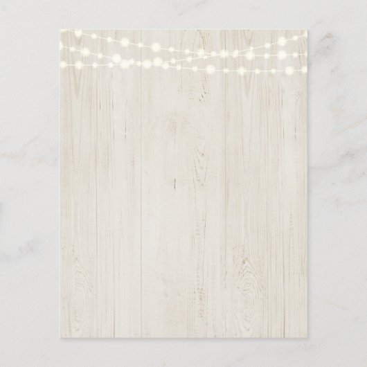 結婚の素朴写真清掃狩りIスパイゲームフライ チラシ (裏面)