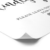 結婚の素朴親切なサイン ポスター (角)