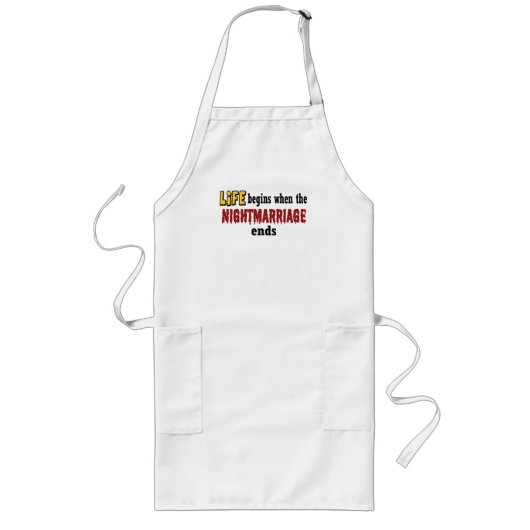 結婚の終わり ロングエプロン (正面)