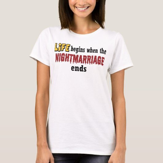 結婚の終わり Tシャツ (正面)