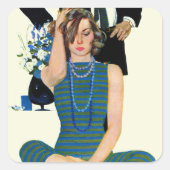 結婚の終了 スクエアシール (正面)