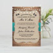 結婚の結婚式の招待の後に私はビーチテーマ 招待状 (スタンド正面)