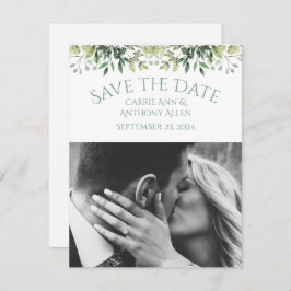 結婚の緑のユーカリの水色