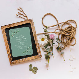 結婚の緑のユーカリ植物セージ緑 マグネット